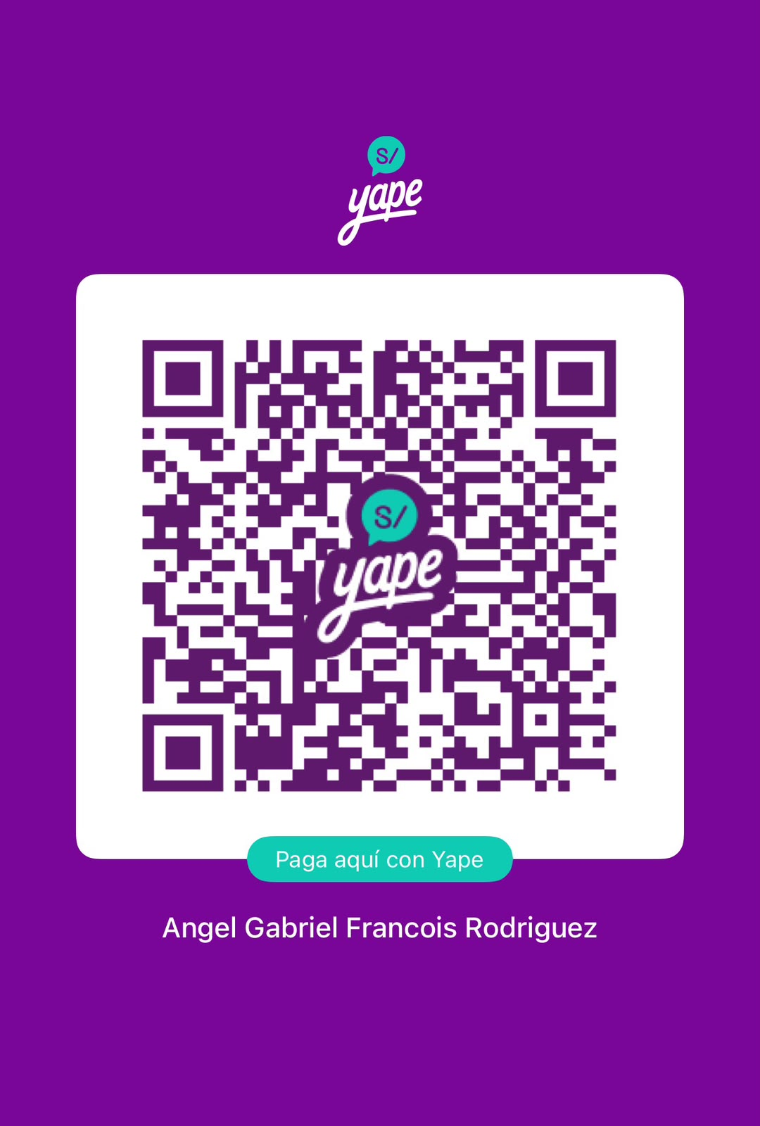 Código QR de Yape de Huellitas